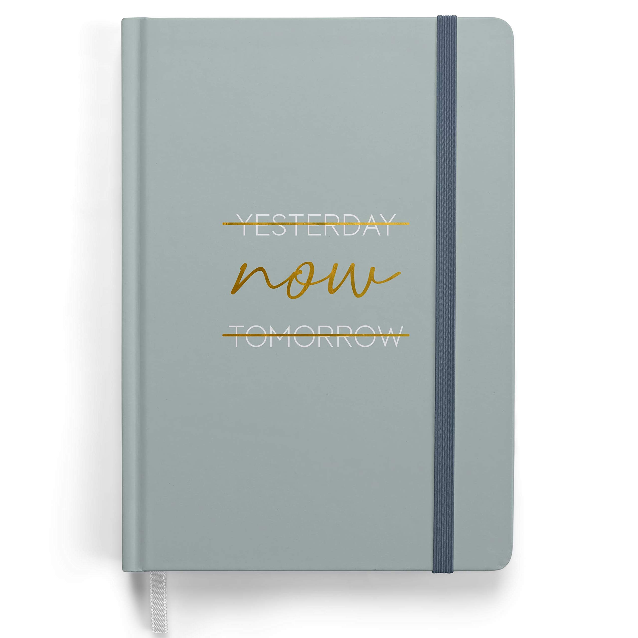 Papierdrachen Premium Bullet Journal Starter Set - (Blue) - A5 dotted notebook | 192 pages thick 120g/m² dotted paper | with dotted grid, triangle pocket, instructions and more.