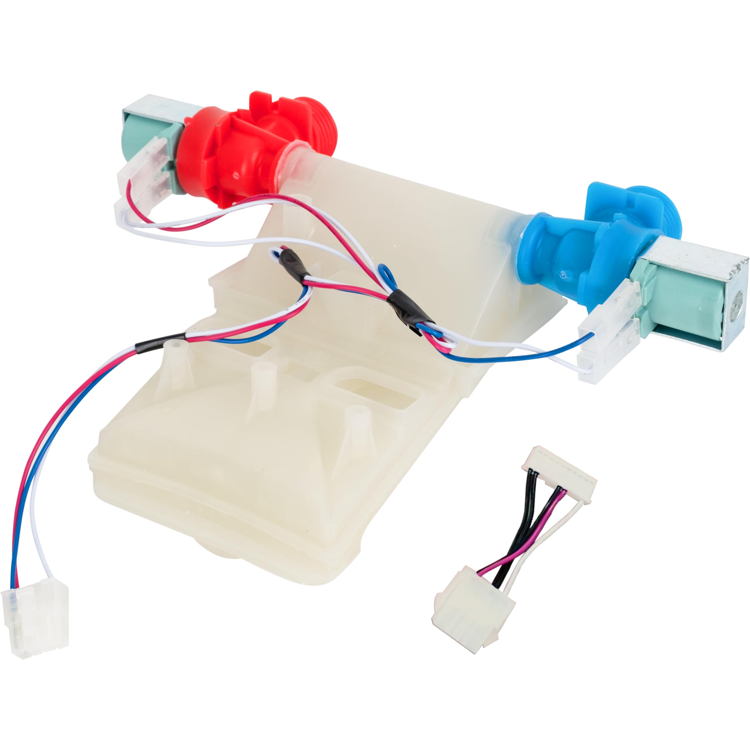 Photo 1 of BlueStars W11101906 W11210463 Washer Water Inlet Valve Replacement Part - Compatible with Whirlpool Amana Maytag Washer - Replaces W10701461 W10883458 W10869803 W11038696 AP6329219