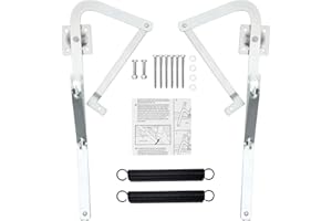 VANESA 55-2 Attic Ladder Hinge Arms with Springs,Compatible with Werner Mk5, WU2210, W2208, W2210, Suitable for Werner Attic Ladders Manufactured After 2010, Heavy Duty Thick Galvanized Material