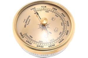 DOITOOL Adjustable Aneroid Barometer with Pointer Design Portable Air Pressure Gauge and Shine Rain
