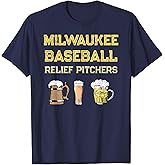 Classic Milwaukee Baseball & Beer Fan Retro Wisconsin T-Shirt