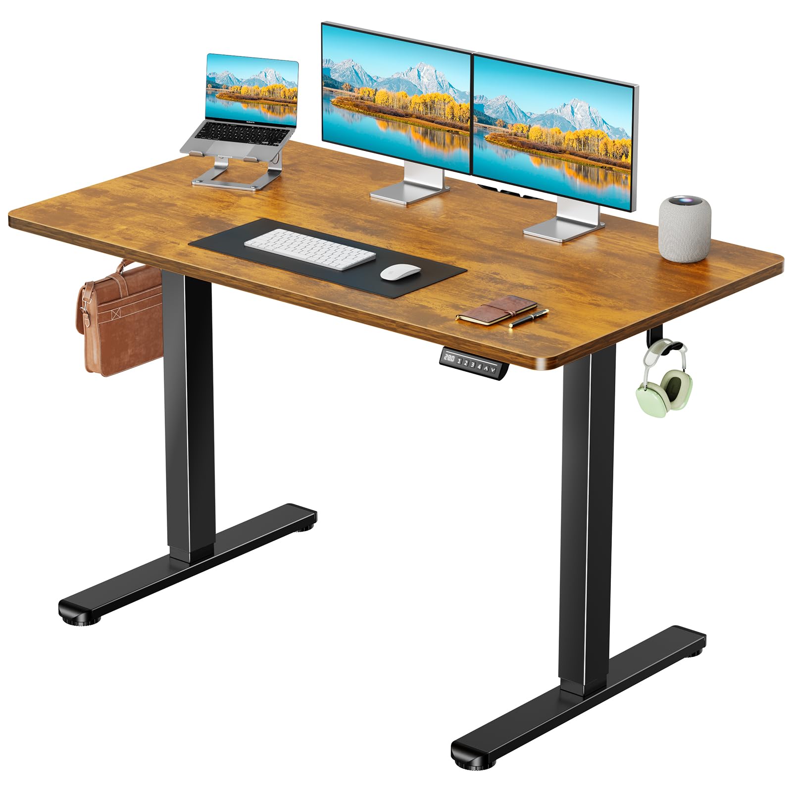 Photo 1 of *** TABLE TOP ONLY *** Marsail Electric Standing Desk with One-Piece Desktop,48 x 30 inch Height Adjustable Office Gaming Computer Desk with Deeper Tabletop,Home Office Stand up Desk with 4 Memory Presets, Desk for Bedroom