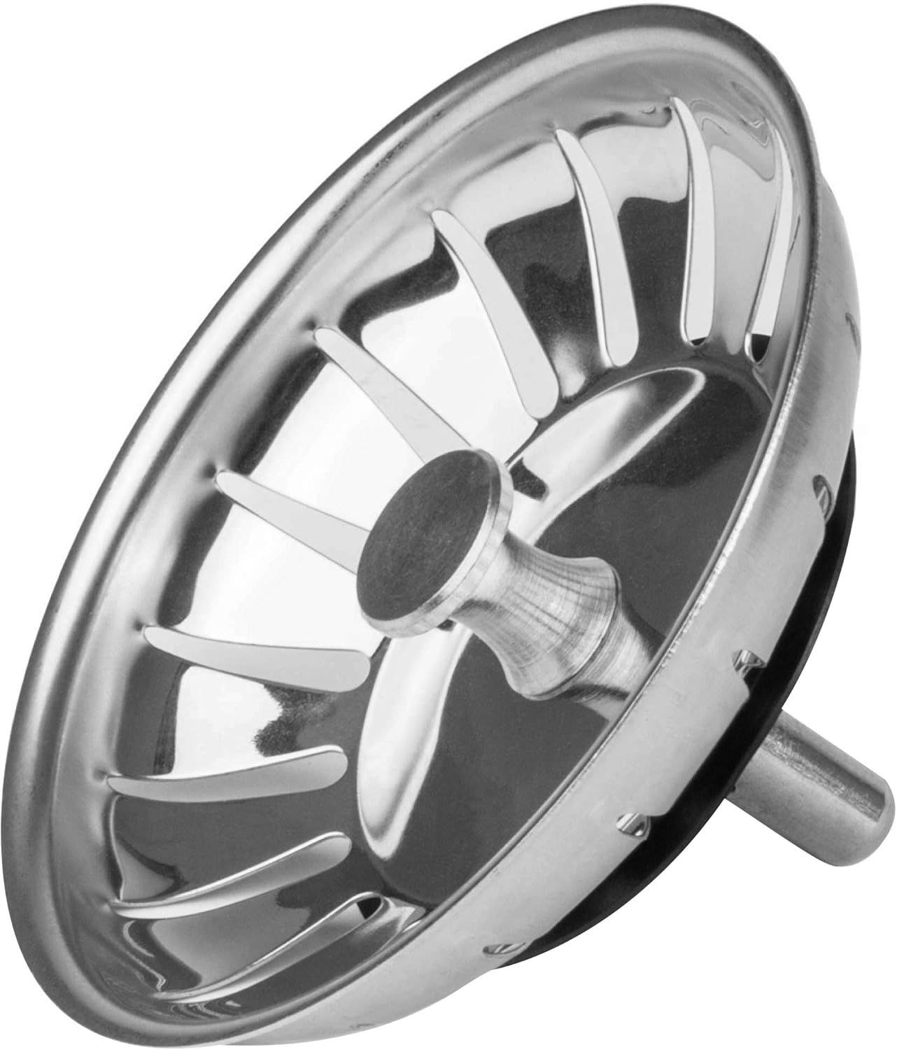 Andrew James Stainless Steel Sink Strainer Plug for Food Waste 83mm