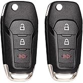 SUPALAND Keyless Entry Remote Control Flip Key Fob Replacement Fits for Ford F150 2015 2016 2017 2018 2019 2020 2021 2022 2023 F250 F350 Explorer Ecosport Ranger Bronco Maverick Escape N5F-A08TAA