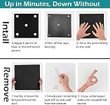 Bigingjia 12 Pack Felt Bulletin Board with Adhesive Tabs & 60 Pins view 7