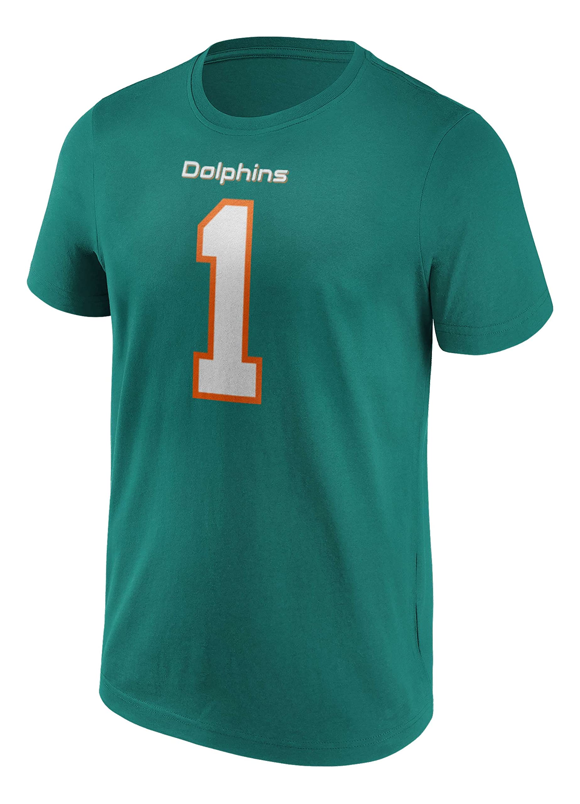 Fanatics - NFL Miami Dolphins Tagovailoa Name & Number Graphic T-Shirt - Turquoise Colour Turquoise, Size XL, turquoise