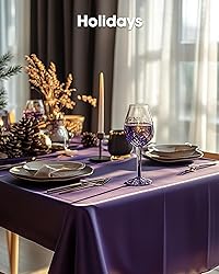 Pureegg Plastic Table Cloth Disposable 10 Pack, 54