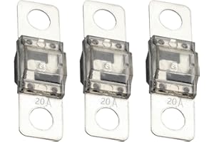 GLOSO BDFS MIDI/AMI Fuse, Bolt Down Fuse (20A - 3 Pack)