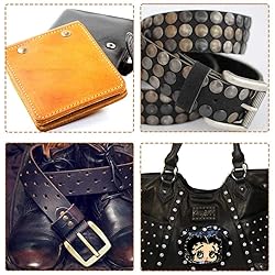 Selizo 480 Sets 4 Colors 3 Sizes Leather Rivets