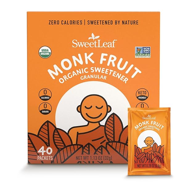 SWEETLEAF ORGANIC MONK FRUIT SWEETENER, GRANULAR – KETO...