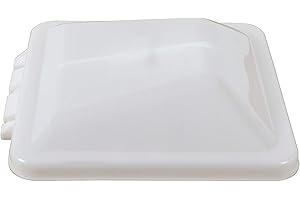 Ventline BVD0449-A01-20 Wedge Shape Vent Cover 14" x 14" for Ventadome RV Roof Vents - White