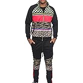 G-Style USA Men's Track Set Suits Zipper Top and Pants