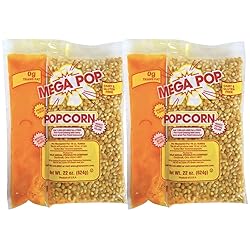Mega-pop Popcorn 2 count, Oil and Salt Kit with