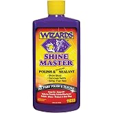 Wizards Shine Master Polish &amp; Breathable Sealant - 16 oz | Body shop recommended after buffing. Use by hand or machine for deep gloss on fresh paint, clear coat, fiberglass and Lexan.