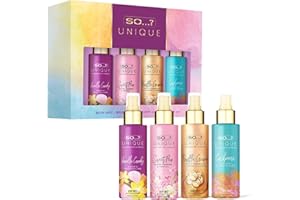 So…? Unique Body Mist Set – Perfumes for Women – Body Spray for Women – Vegan, Cruelty Free – Travel Size Gift Set – 650 to 1000 Sprays – 4 pcs