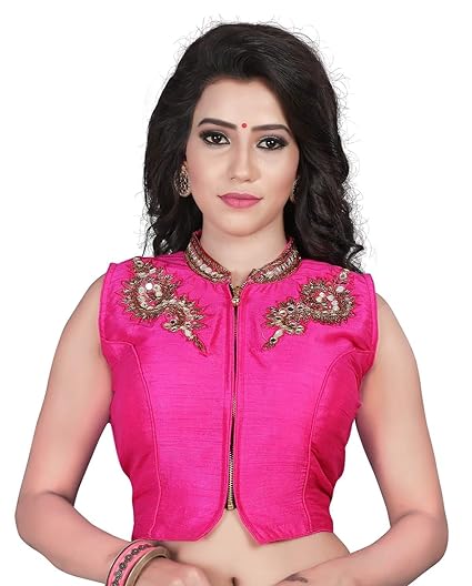 Banglori Silk Hand Work Readymade Saree Blouse