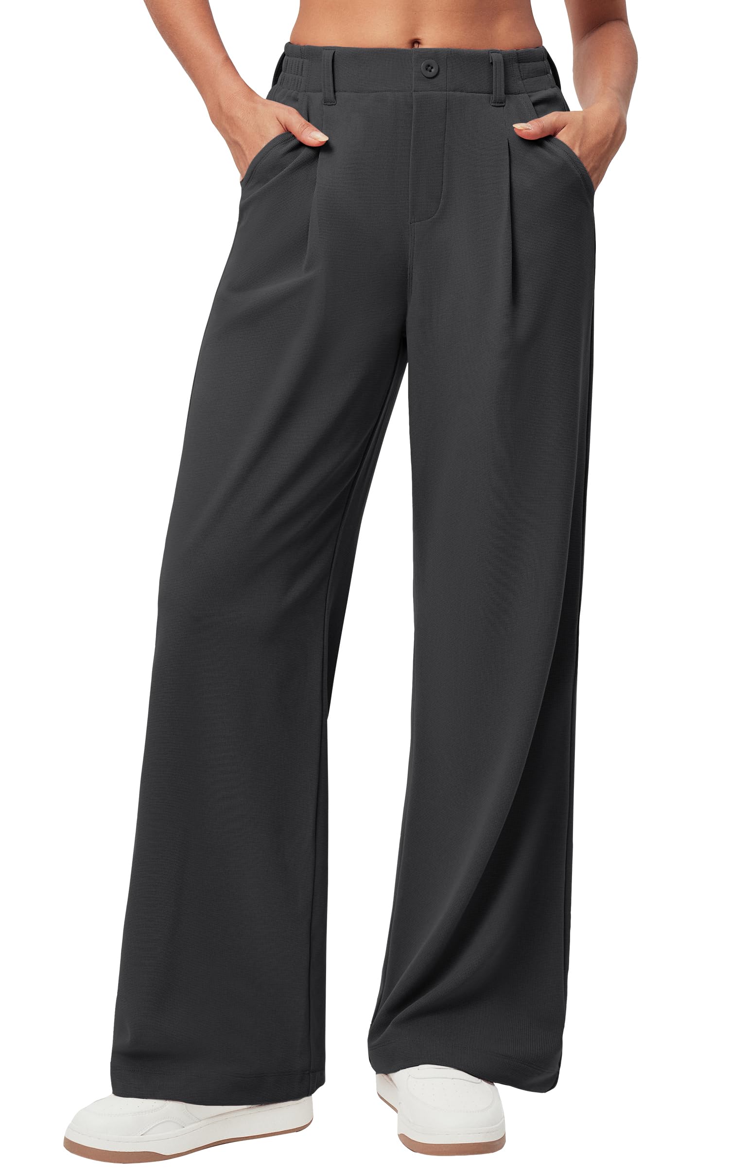 Ewedoos Wide Leg Pants Woman Stretchy Work Dress