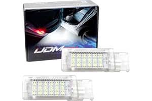 iJDMTOY Xenon White LED Compartment Glove Box or Footwell Lights Compatible with Volkswagen Jetta GTI Altas CC Eos, Powered by 3W 18-SMD LED Lights, Replace OEM Incandescent Lamps