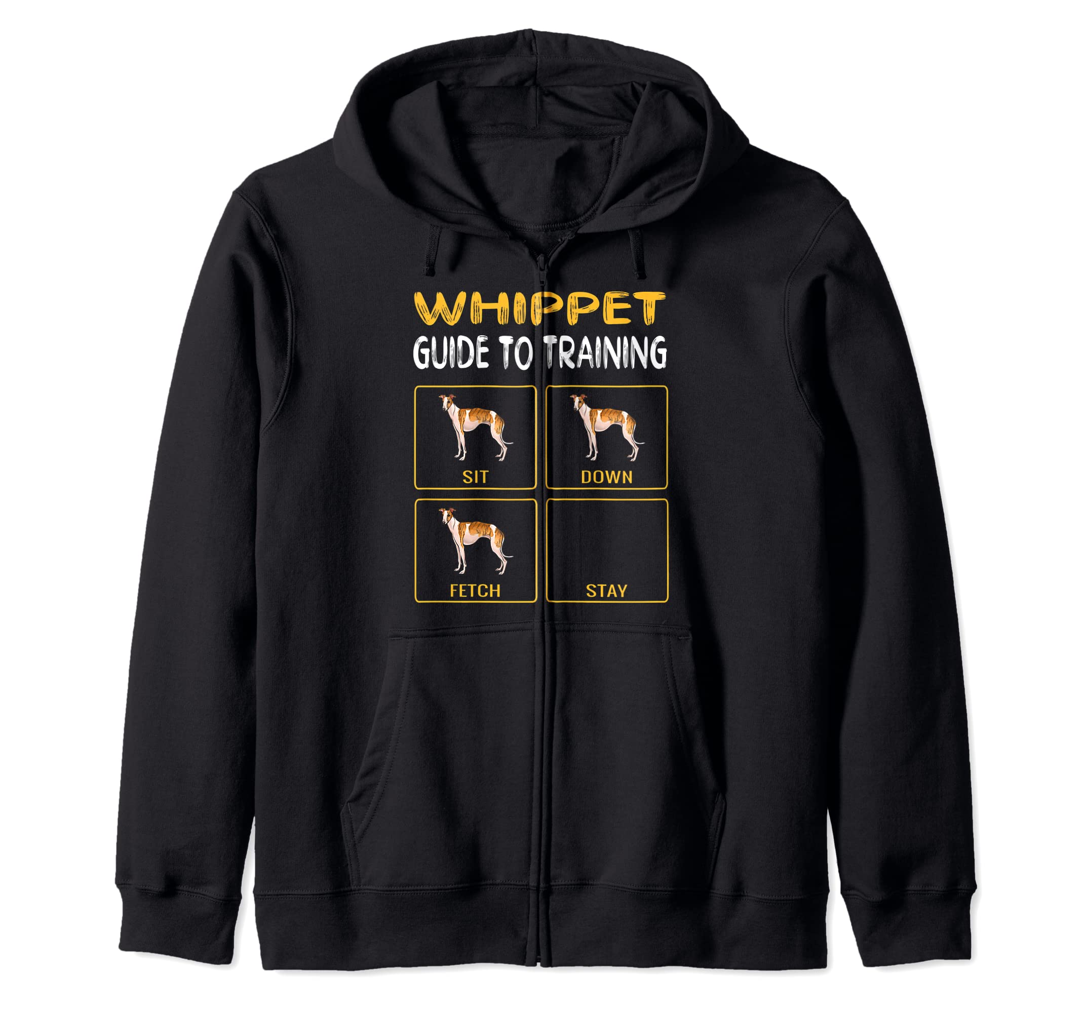 Whippet Guide To Training Dog Obedience Zip Hoodie