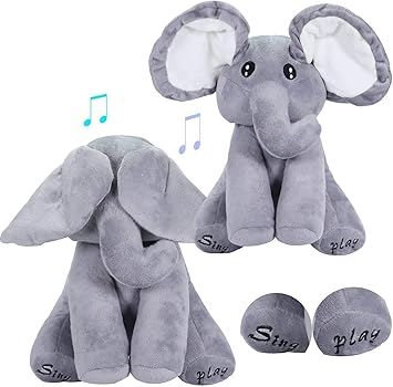 singing elephant baby toy