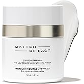 MATTER OF FACT Minimalist Hydrating Moisturizer with Pro Vitamin B5, Liquid Crystal Lipids and Centella Asiatica, Lightweight Daytime Face Cream for Moisture Barrier Support, 50mL / 1.6 Fl Oz