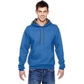 Fruit of the Loom Men's Hooded Sweatshirt,Royal,X-Large