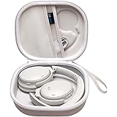 DR·AMIU Hard Case Compatible with Bose QuietComfort, QC Ultra, QC 45, QC45 SE, QC SE, QC 35 II, QC 35 Over Ear Wireless Noise Cancelling Headphones, Cream Travel Bag