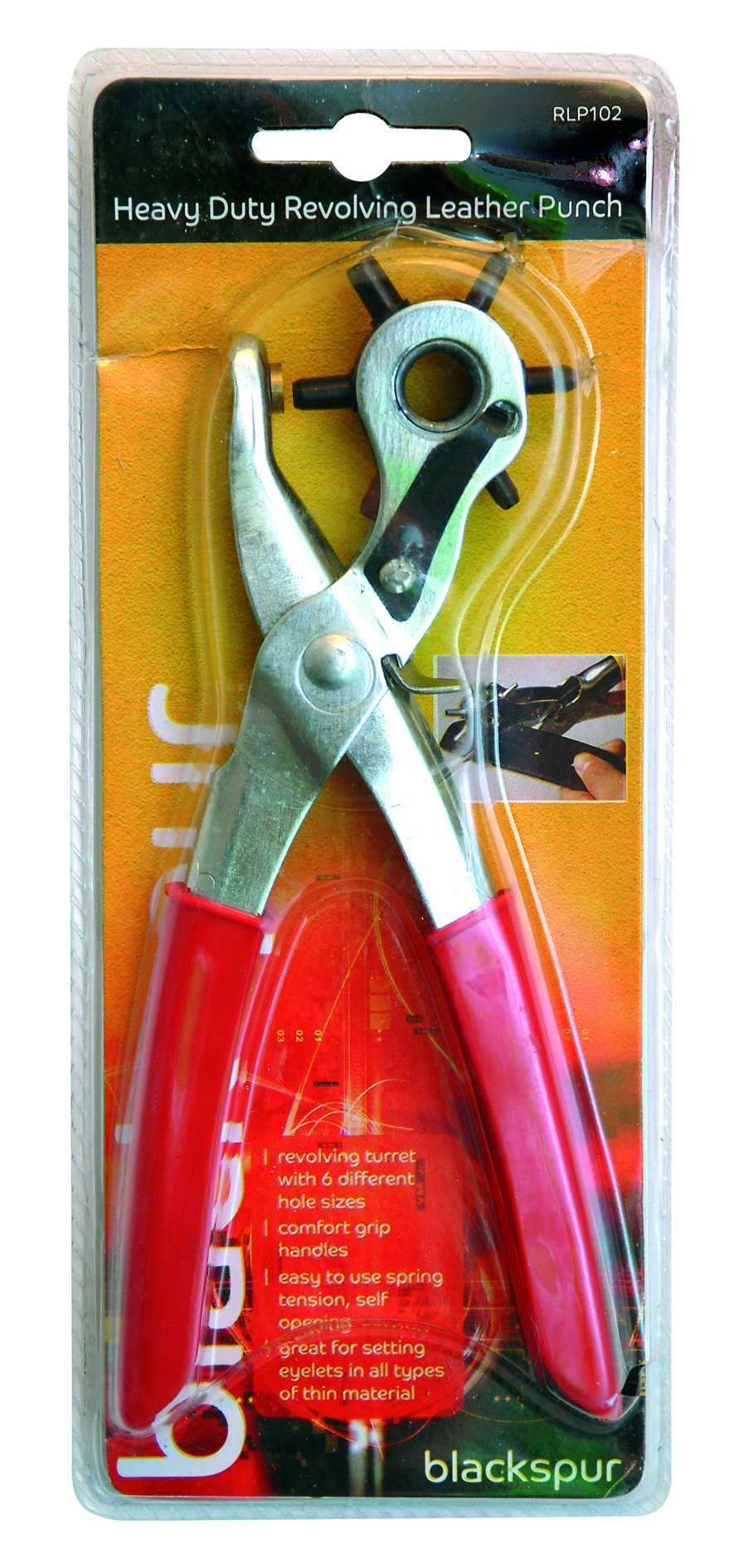 Blackspur BB-RLP102 Heavy Duty Revolving Leather Punch