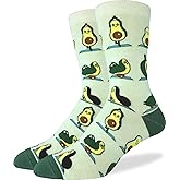 Good Luck Sock Men's Avocado Yoga Socks, Adult, Shoe Size 7-12