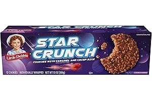 Little Debbie Star Crunch 12 Individually Wrapped Cookies, Chocolate, Caramel and Fudge, 13 Oz