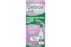 Debrox Kids Drying Drops, Kids Ear Drops for Clogged Ears, Ear Discomfort Relief for Water Activities, 1oz Bottle