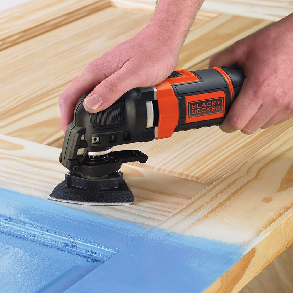 BLACK+DECKER 300W Multi-Oscillating Tool, Black/Orange - Image 4