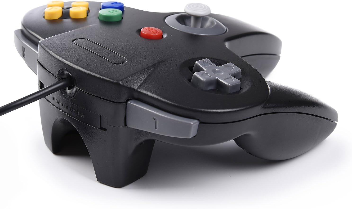 Classic N64 Controller, SAFFUN N64 Wired USB PC Game pad Joystick, N64 Bit USB Wired Game Stick Joy pad Controller for Windows PC MAC Linux Raspberry Pi 3 Genesis Higan (Black): Computers & Accessories