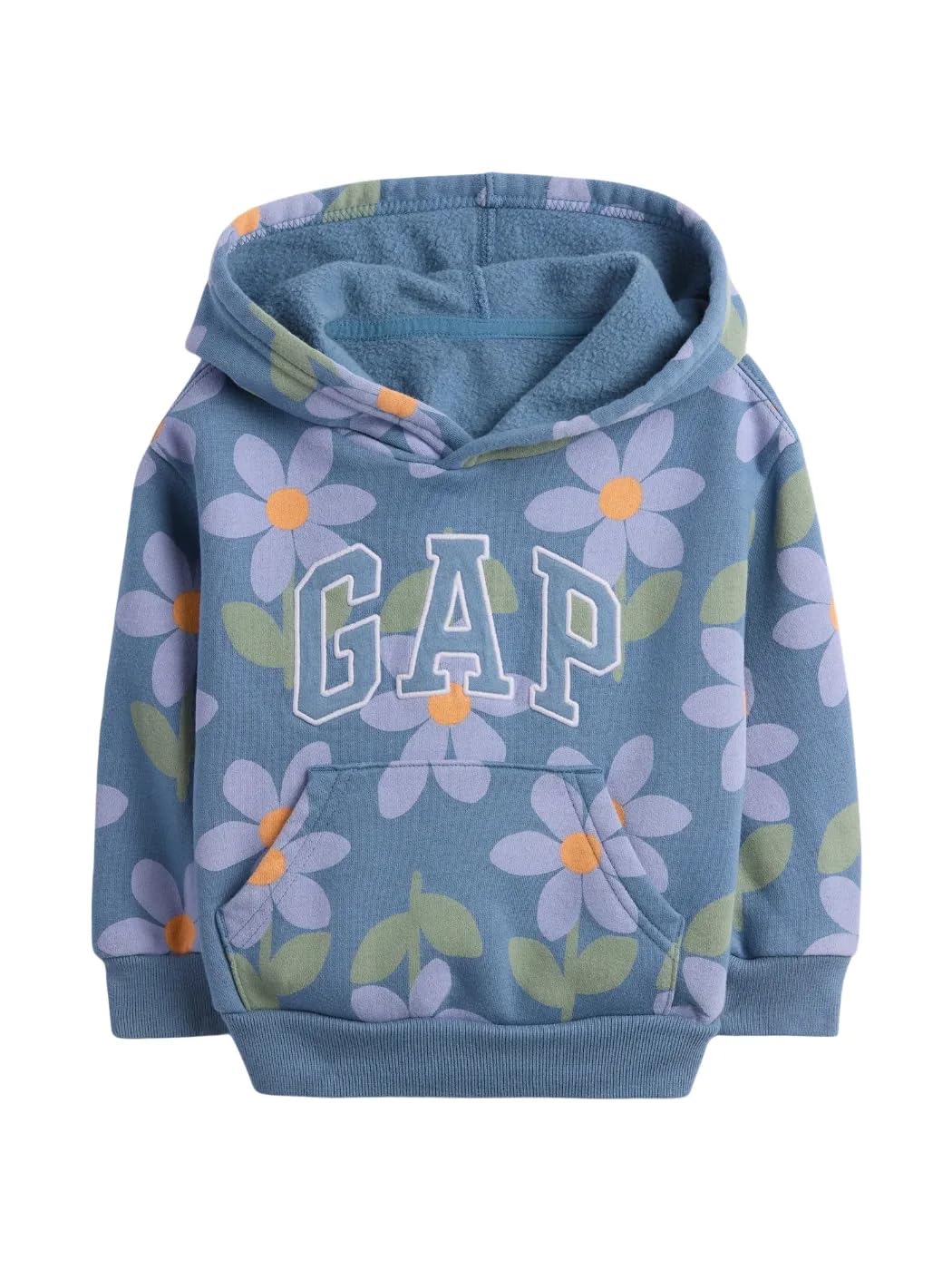 GAP girls Playtime Favorites Logo Pullover Hoodie Hooded Sweatshirt Cornflower829 4YRS Image