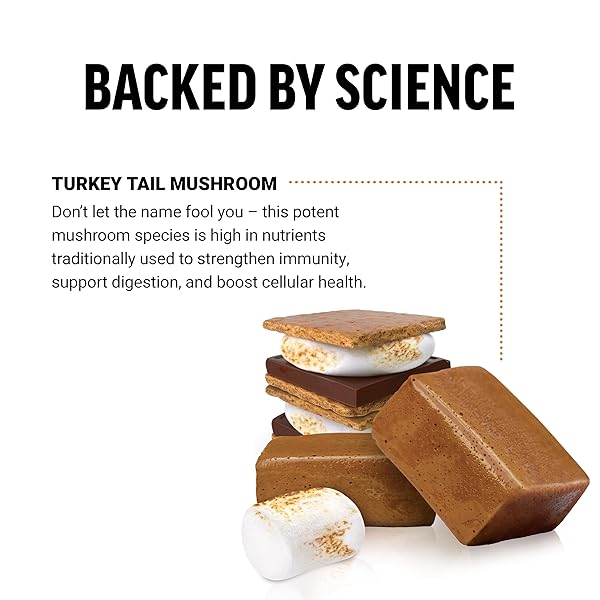 FORCE FACTOR MODERN MUSHROOMS SOFT CHEWS, TURKEY TAIL MUSHROOM SUPPLEMENT TO SUPPORT IMMUNITY, DIGESTIVE HEALTH, AND VITALITY, ANTIOXIDANTS SUPPLEMENT, DELICIOUS S’MORES FLAVOR, 30 SOFT CHEWS