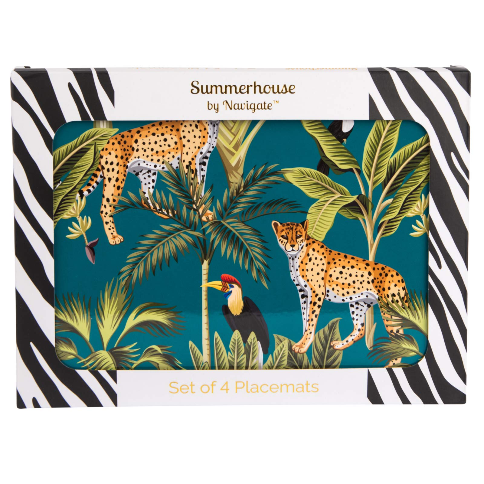 Madagascar Placemats Cheetah Set of 4