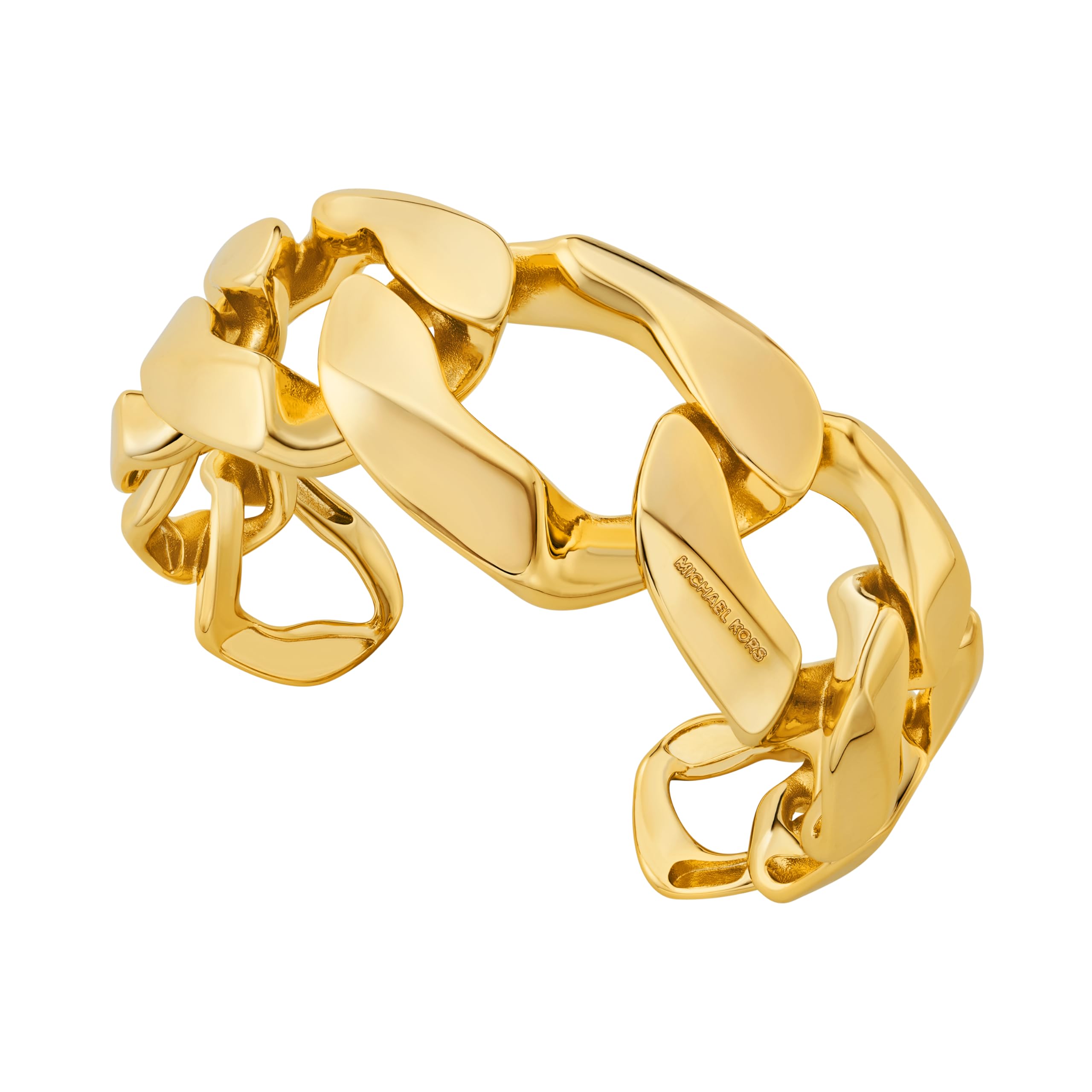 Michael Kors Women’s 14K Gold-Plated Organic Link Cuff Bracelet