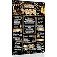 "Party Like It's 1984" 40th Birthday Banner – Gold Glitter Letters, Pre-Strung, 5.1 Ft Long, Back In 1984 Decor
