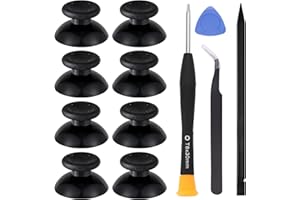 Ikpek 8 Pcs Replacement Thumbsticks for Xbox 360 Controller, Plastic Thumb Stick Joystick Grip Replacement for Xbox 360 Contr