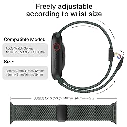 Braided Stretchy Band Compatible with Apple Watch