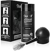 Hair Building Fibers for Thinning Hair for Men Women, 2-in-1 Kit- Enhancements Barber Spray, Thicker Fuller Hair Beard & Hairlines Instantly with Spray Applicator Pump Nozzle, Natural Formula (Black)