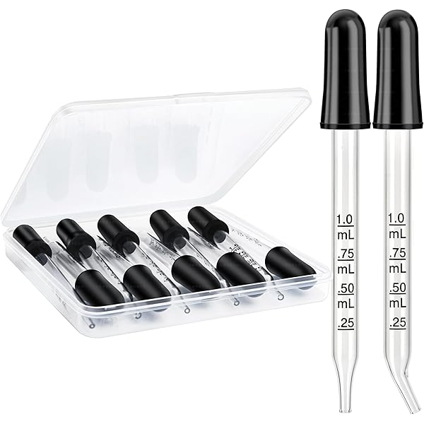プレスクリプション　ワンドロップ プレスクリプション ワンドロップ Glass Pipette Dropper, 20pcs