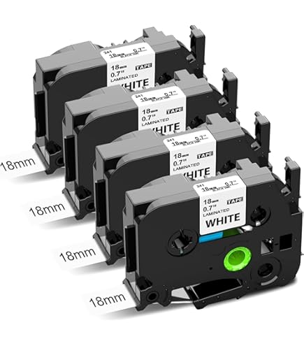 1PK TZ-221 TZe 221 9mm For Brother P-Touch Black on white Label Tape 0.35