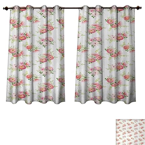 Amazon Com Anzhouqux Shabby Chic Blackout Thermal Curtain Panel