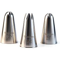 BLUGUL 4pcs Extra Large Douille INOX, Grand Douilles Pâtisserie, Rond