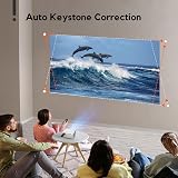 AKIYO O1 2026 Mini Projector 15000 Lumen 1080P Auto Keystone 360° Stand view 6