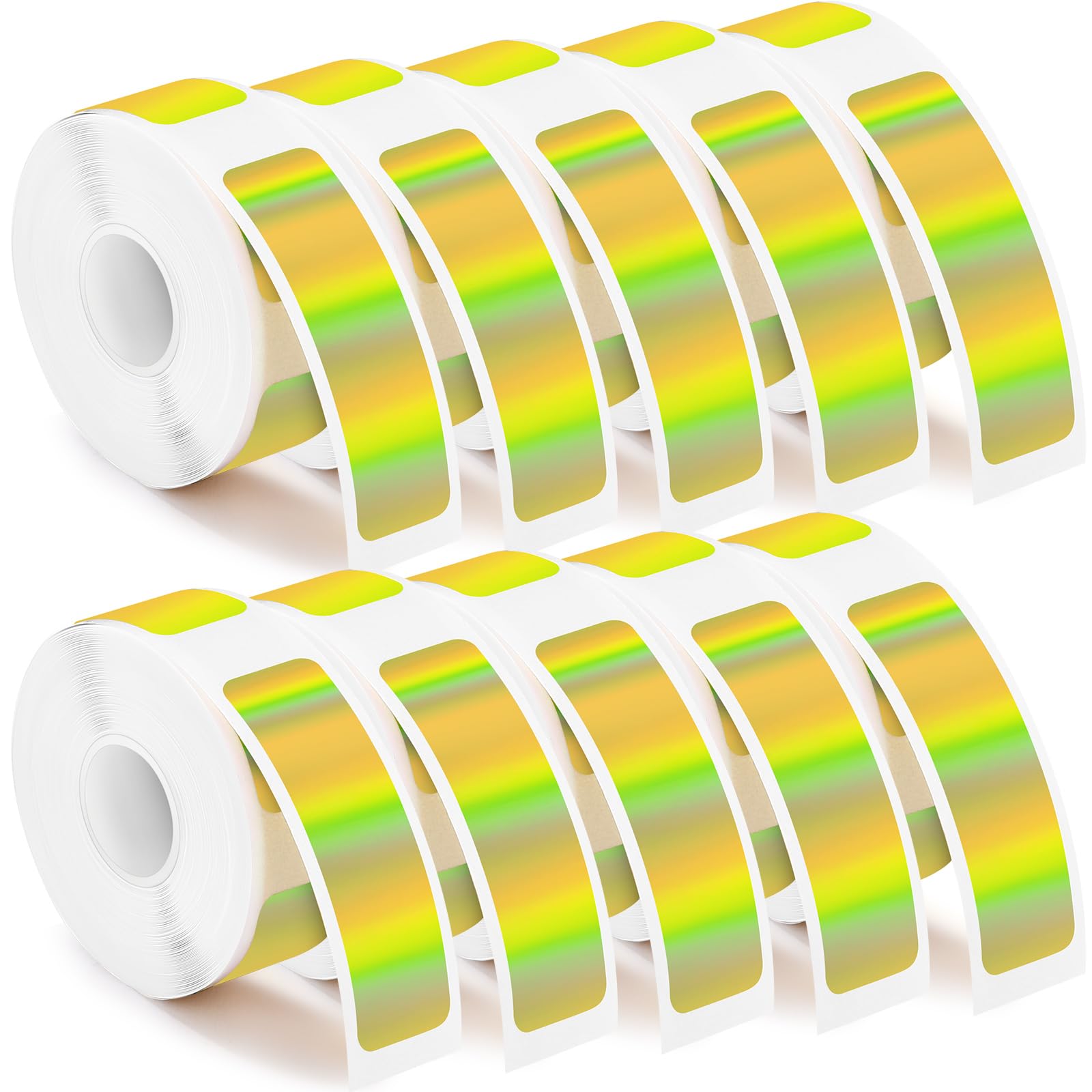 Photo 1 of Gersoniel 1600 Pcs Label Tapes 12 x 40 mm Laminated Stickers Replacement Compatible with D30 Portable Thermal Label Paper Printer Tapes Refill for Office 160pcs/roll