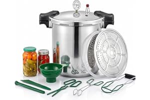 25 quart pressure canner cooker,Built-in luxury digital pressure gauge,Aluminum Explosion proof pressure cookers canners for 