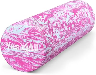 Yes4All EVA Foam Roller 18 Inch Unicorn Marbled Deep Tissue Massage