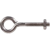 US STAINLESS 5/16" UNC Eye Bolt - 316 Marine Grade Stainless Steel, Heavy Duty, 4400 Lb Limit (Single Bolt)